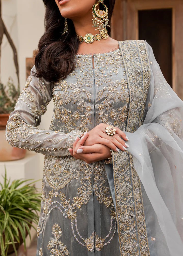 Model showcasing Kanwal Malik Afreen Luxury Pret '233 Mehak dress, embodying Pakistani wedding clothes online in the UK.