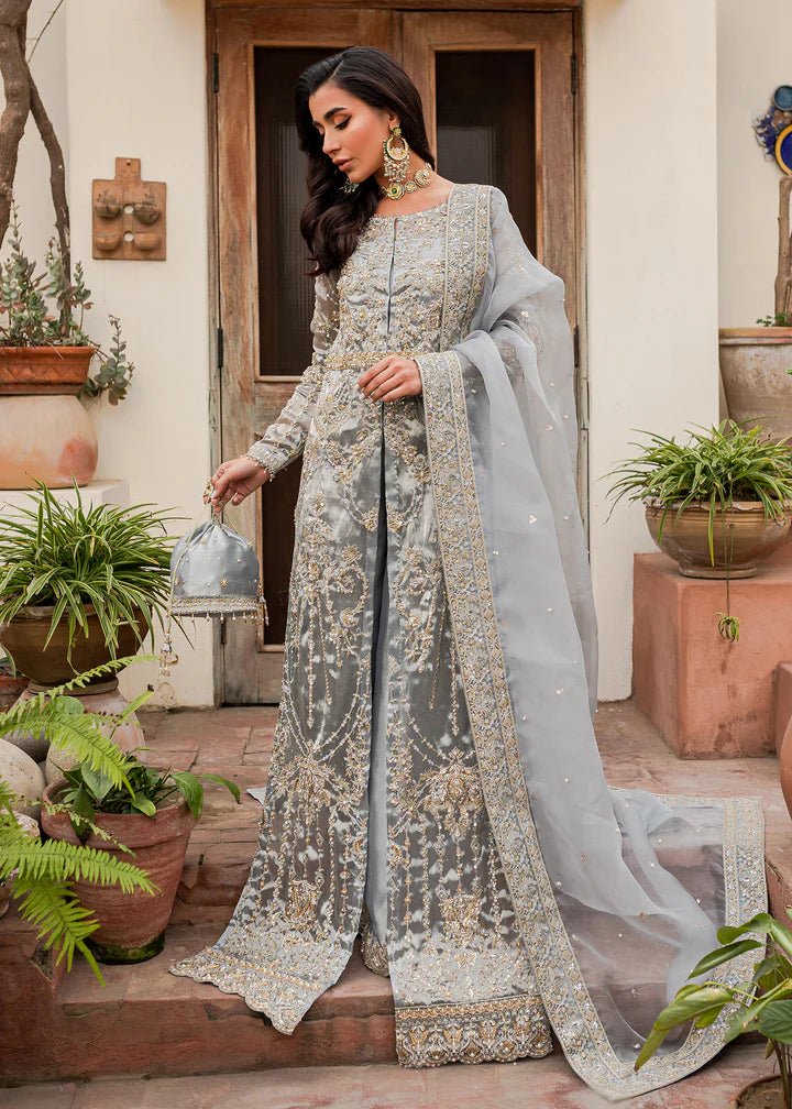 Model showcasing Kanwal Malik Afreen Luxury Pret '233 Mehak dress, embodying Pakistani wedding clothes online in the UK.