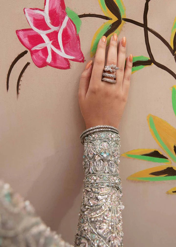 Model flaunting Kanwal Malik Vistas Of Jaipur '23 Ambika dress, adding allure to Pakistani wedding attire online in the UK.