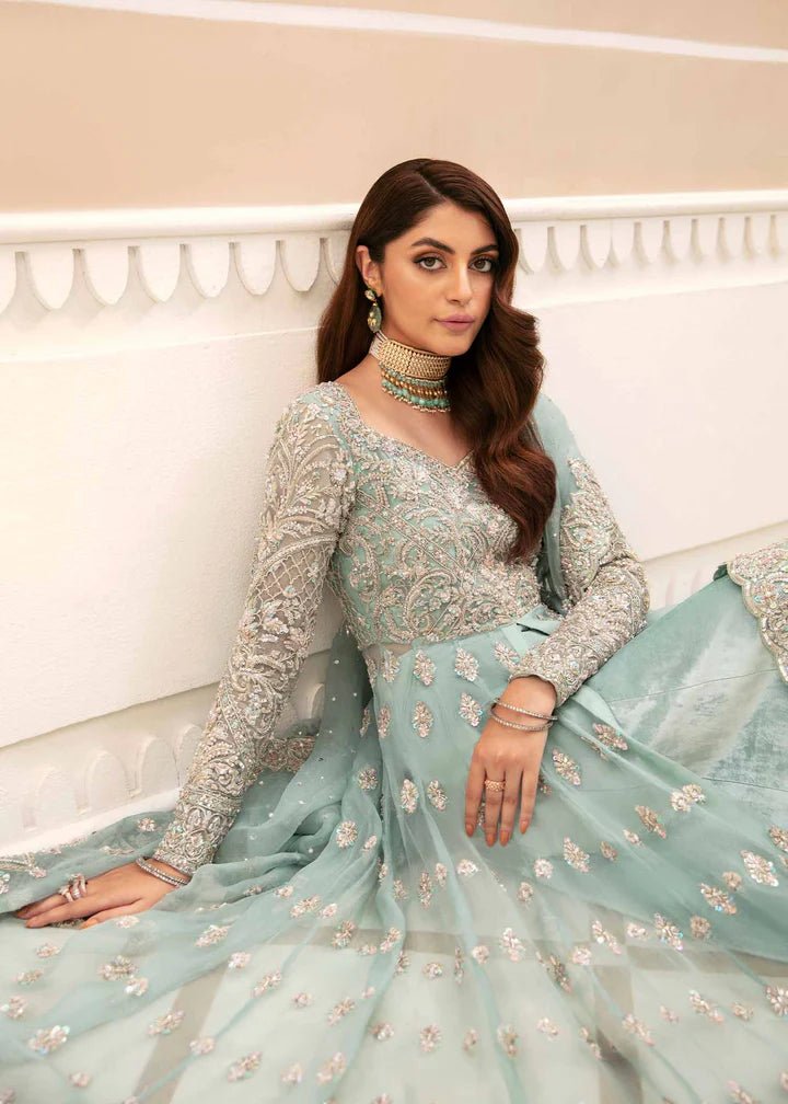 Model flaunting Kanwal Malik Vistas Of Jaipur '23 Ambika dress, adding allure to Pakistani wedding attire online in the UK.