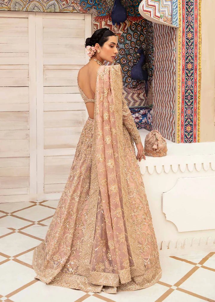 Model wearing Kanwal Malik Vistas Of Jaipur '23 Kamini dress, enhancing Pakistani wedding clothes online in the UK.