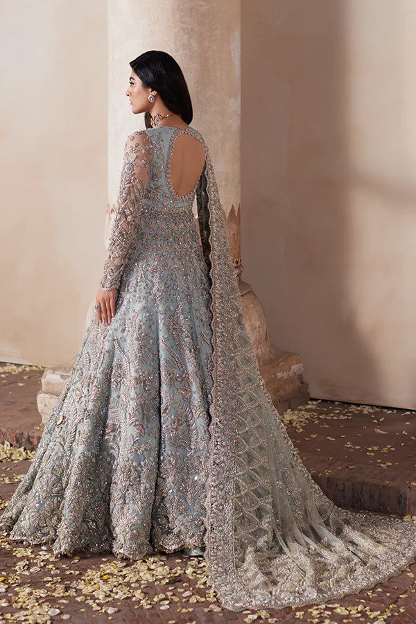 Model wearing Soraya CIEL Bridal dress, a stunning piece of Pakistani wedding clothes available online in the UK.