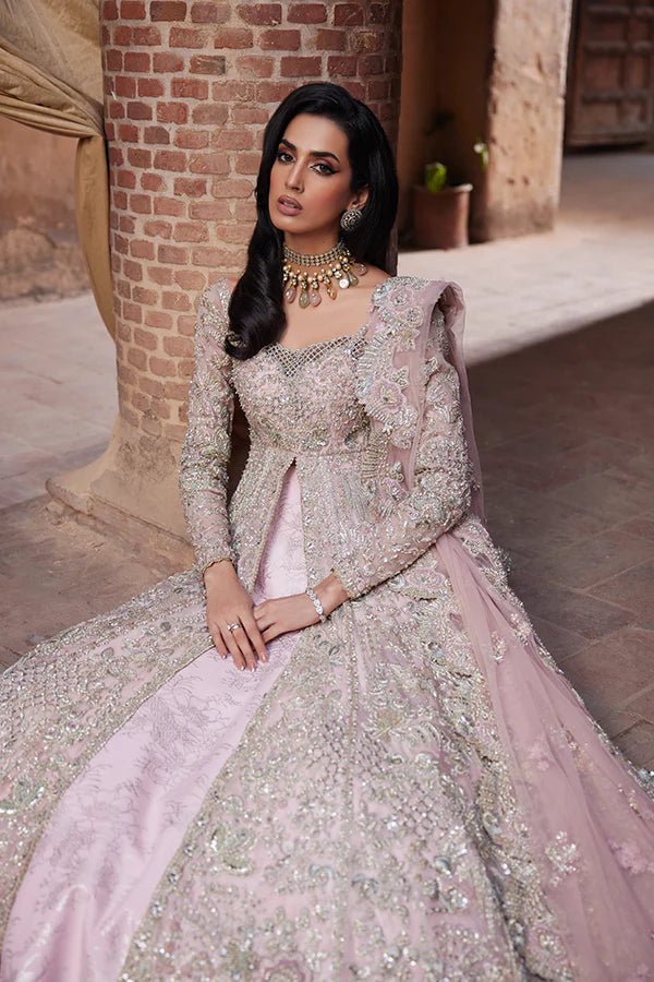 Model wearing Soraya VIANA Bridal dress, a beautiful addition to Pakistani wedding clothes online in the UK.