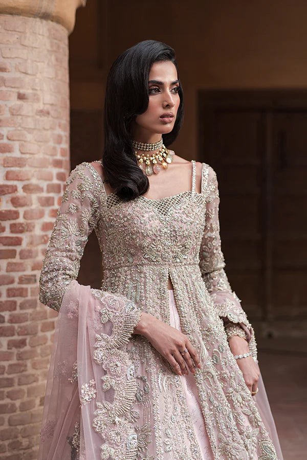 Model wearing Soraya VIANA Bridal dress, a beautiful addition to Pakistani wedding clothes online in the UK.