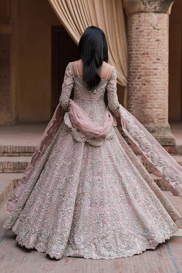 Model wearing Soraya VIANA Bridal dress, a beautiful addition to Pakistani wedding clothes online in the UK.