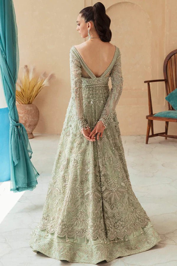 Model wearing Soraya AYSEL Bridal dress, a sophisticated addition to Pakistani wedding attire online in the UK.