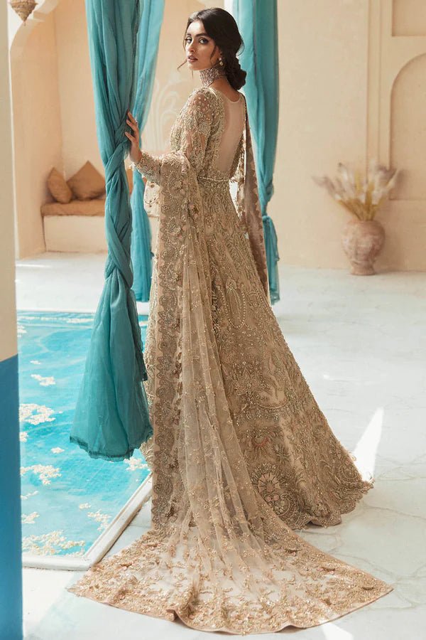 Model wearing Soraya FLORET Bridal dress, a stunning choice for Pakistani wedding attire online in the UK.