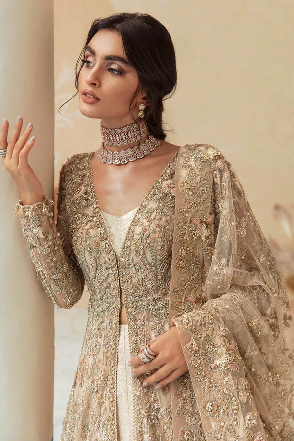 Model wearing Soraya FLORET Bridal dress, a stunning choice for Pakistani wedding attire online in the UK.