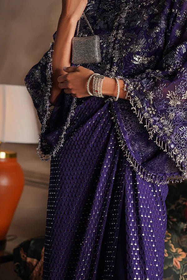 Model wearing Suffuse's MAEVE dress, a stunning addition to the Luxury Pret '24 collection. Shop Pakistani clothes online in UK.