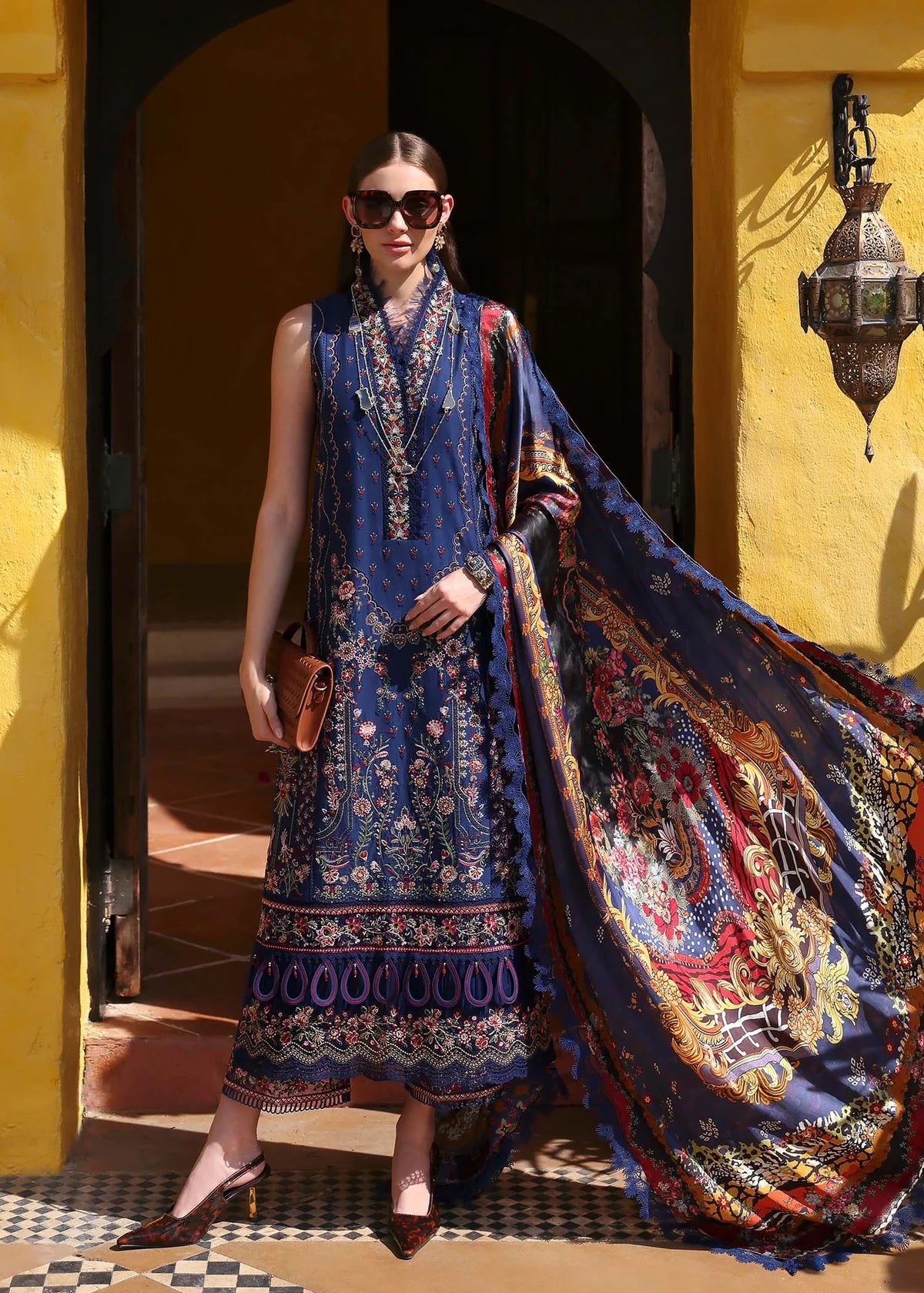 Kanwal Malik | Elysia Luxury Lawn '25 | Azure