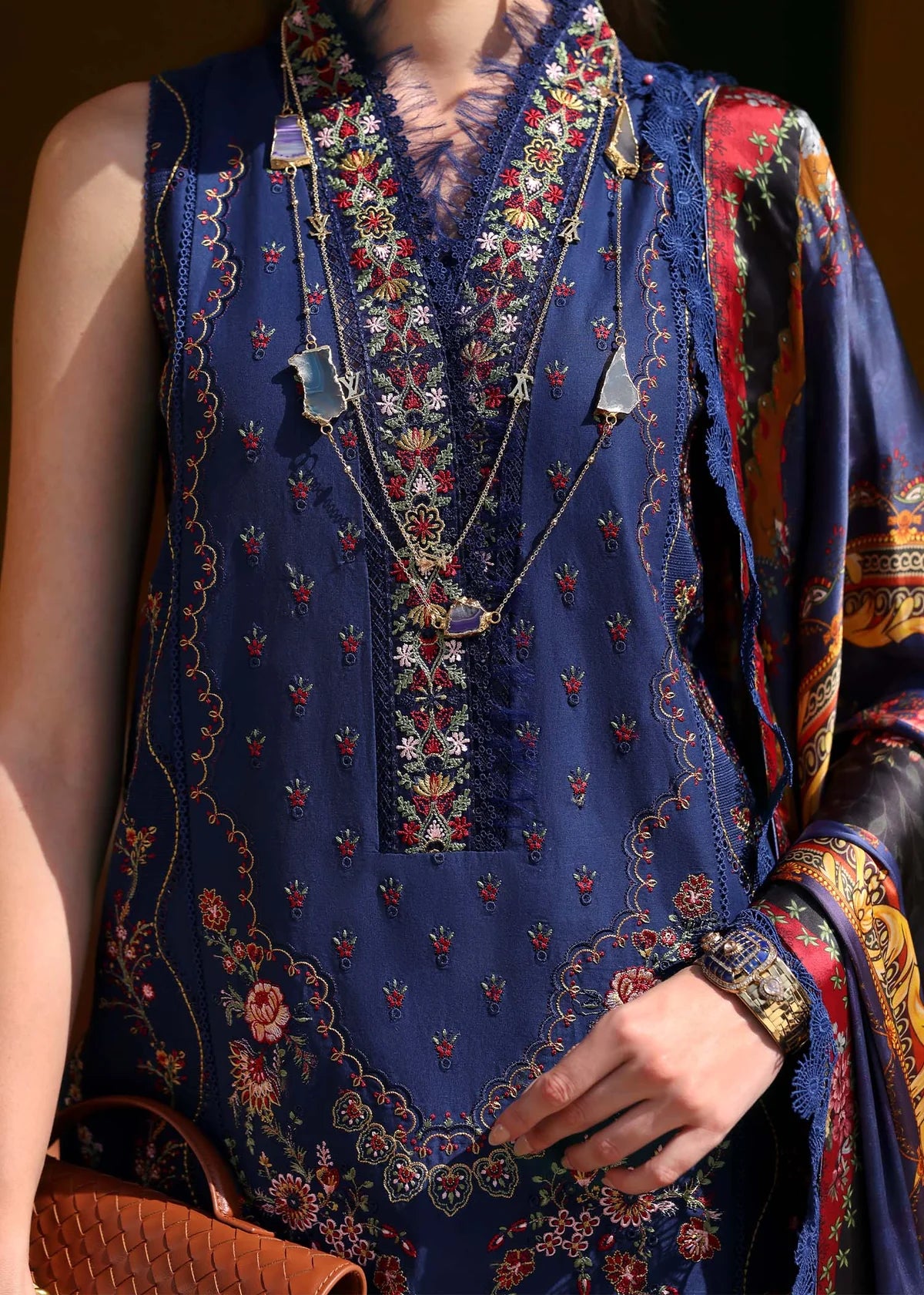 Kanwal Malik | Elysia Luxury Lawn '25 | Azure