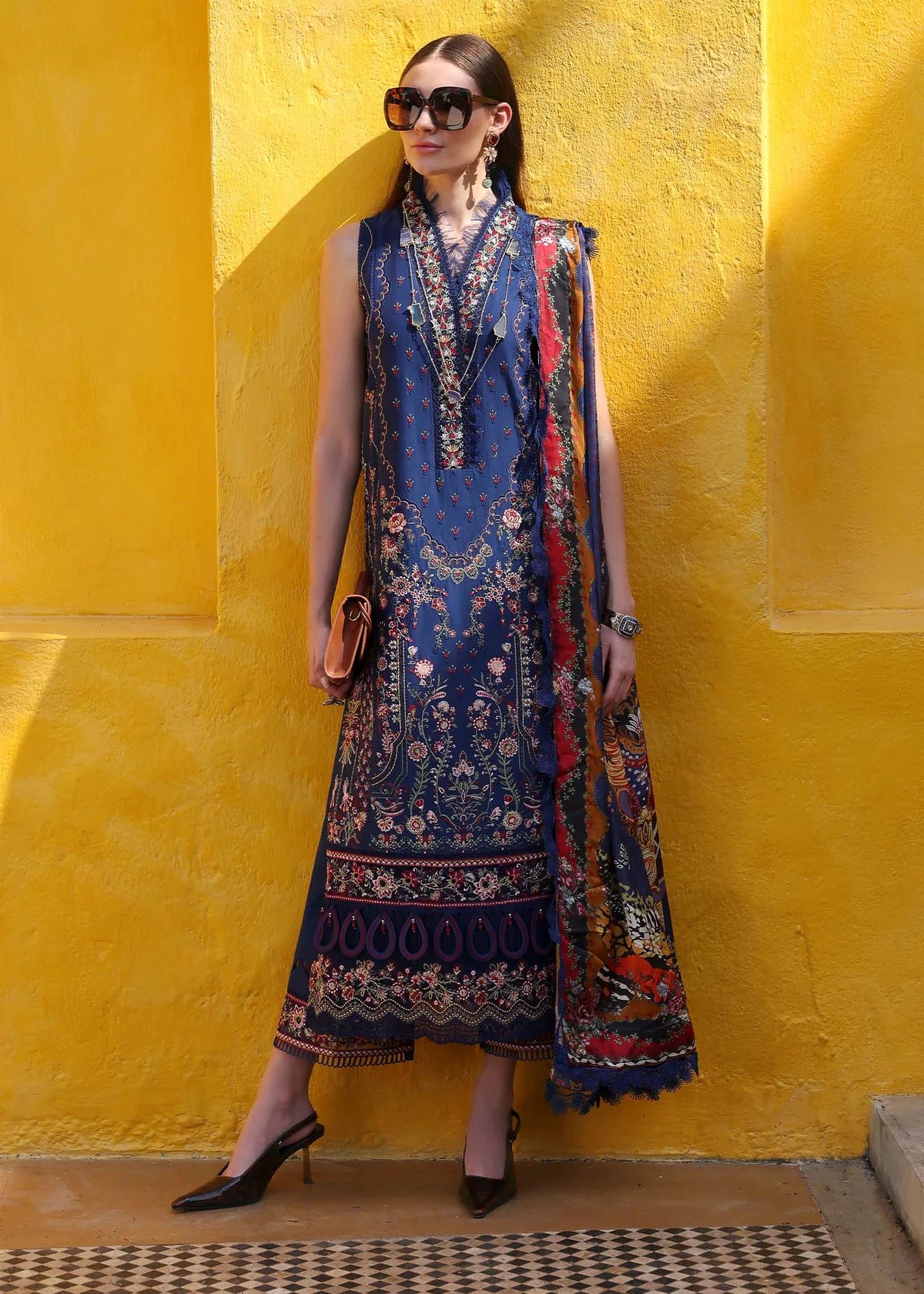 Kanwal Malik | Elysia Luxury Lawn '25 | Azure