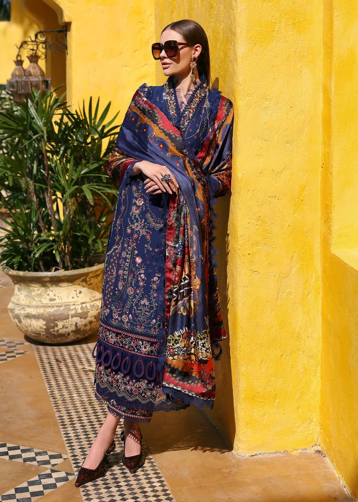 Kanwal Malik | Elysia Luxury Lawn '25 | Azure