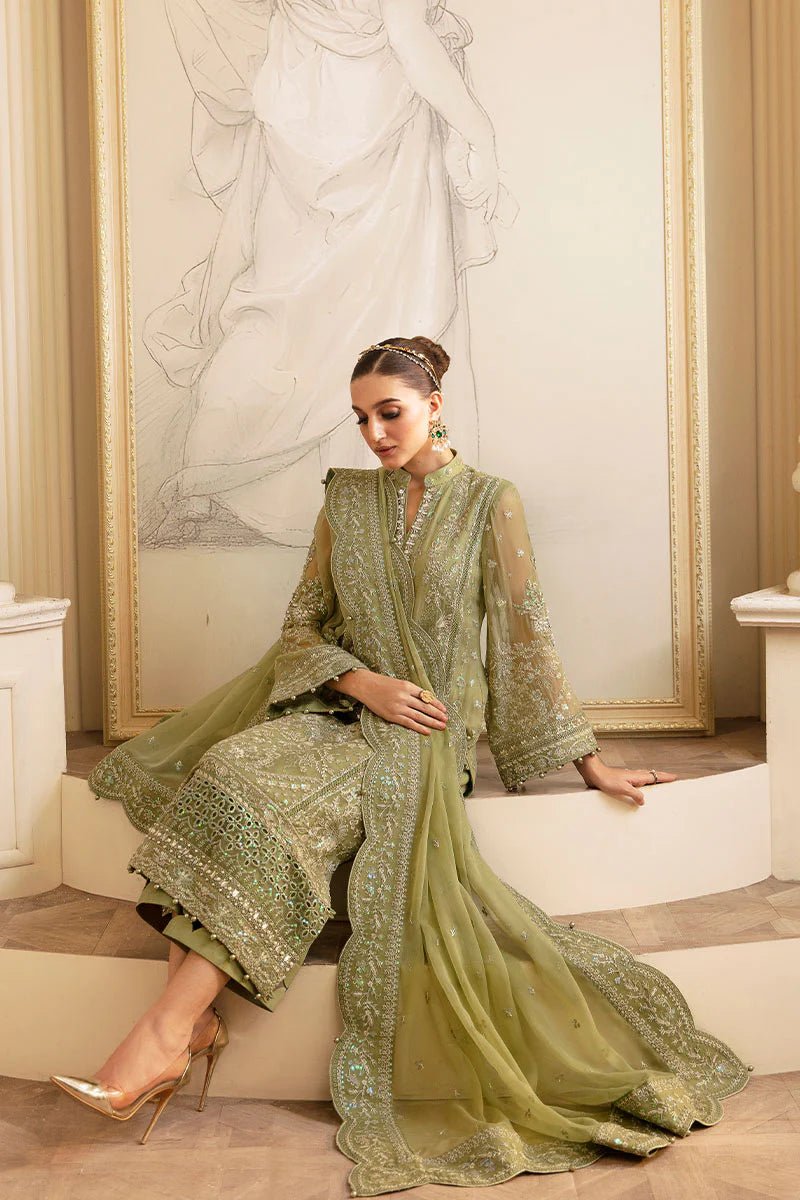 Gulaal | Embroidered Chiffon 24 | Almendra - Signature Labels