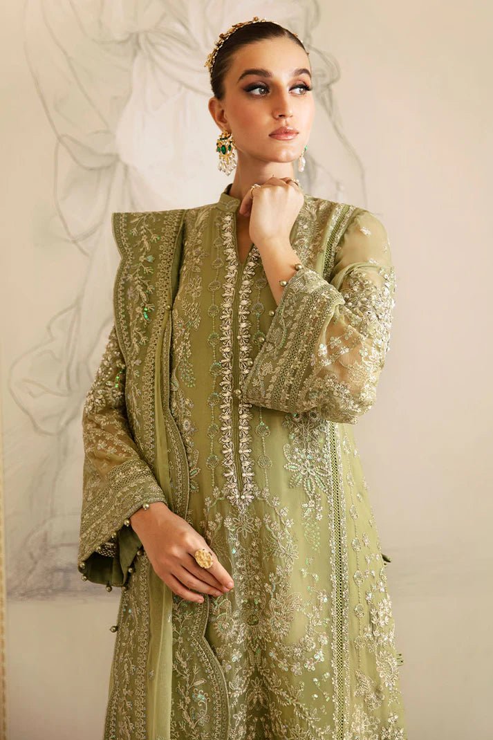 Gulaal | Embroidered Chiffon 24 | Almendra - Signature Labels