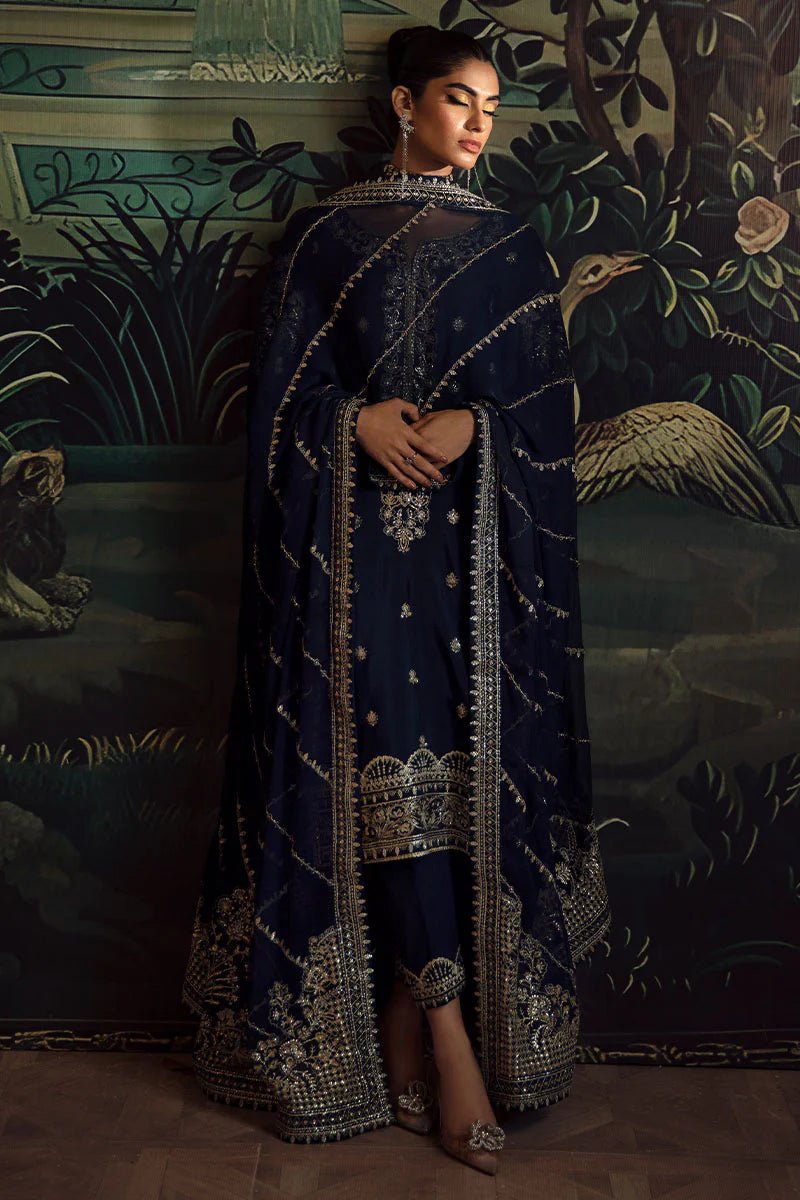 Discover the Shehrnaaz Raw Silk Outfit by Gulaal for £128.00, featuring intricate embroidery, sequins on silk, and a chiffon dupatta. Perfect for festive occasions. Shop now in the UK!