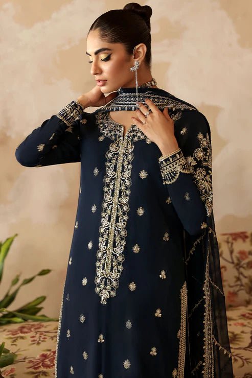 Discover the Shehrnaaz Raw Silk Outfit by Gulaal for £128.00, featuring intricate embroidery, sequins on silk, and a chiffon dupatta. Perfect for festive occasions. Shop now in the UK!