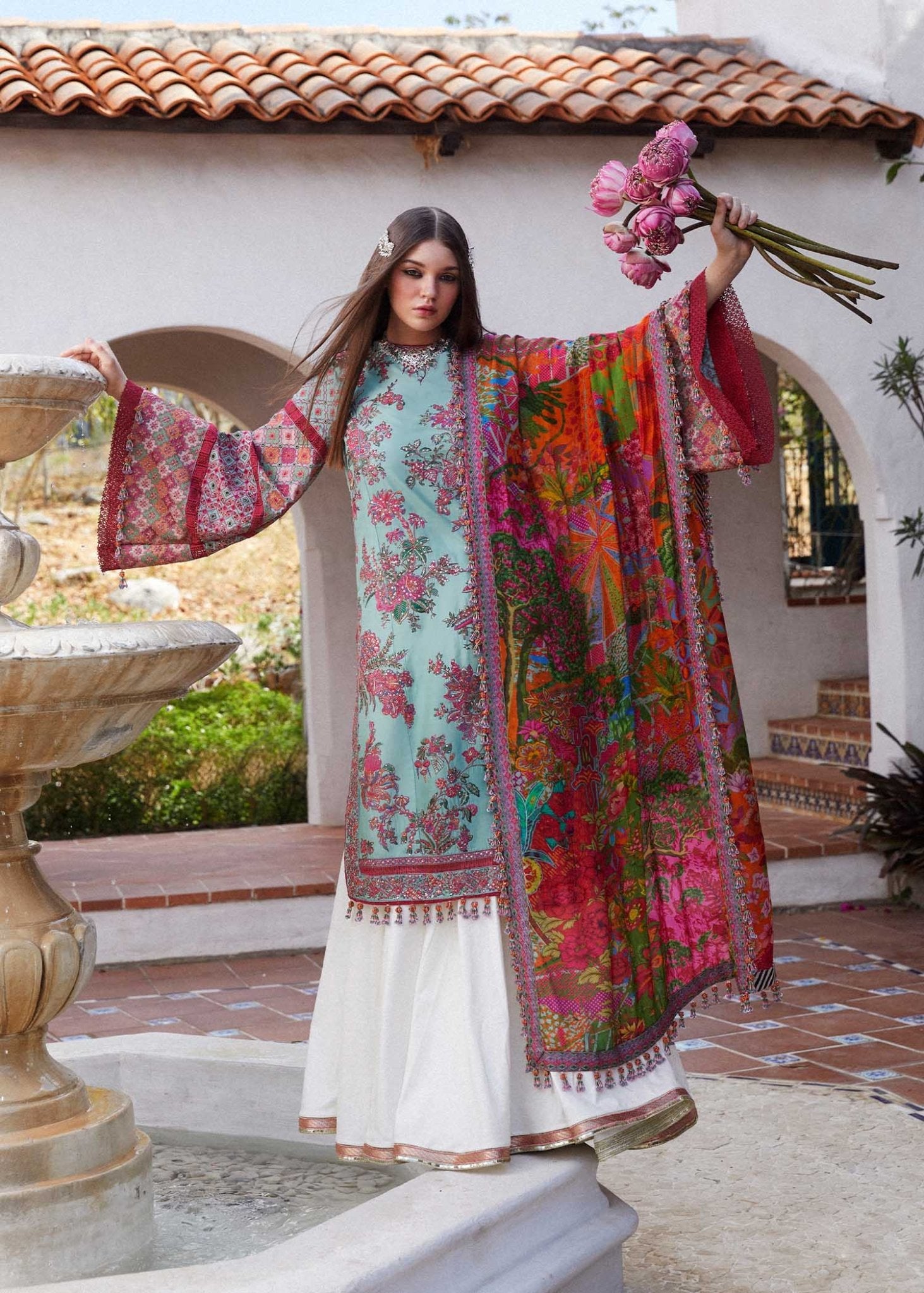 Hussain Rehar | Eid Luxury Lawn SS/ 24 | FLORET - Signature Labels