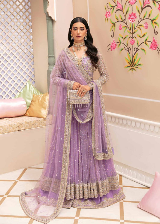 Model showcasing Kanwal Malik Vistas Of Jaipur '23 Mahima dress, enriching Pakistani wedding clothes online in the UK.