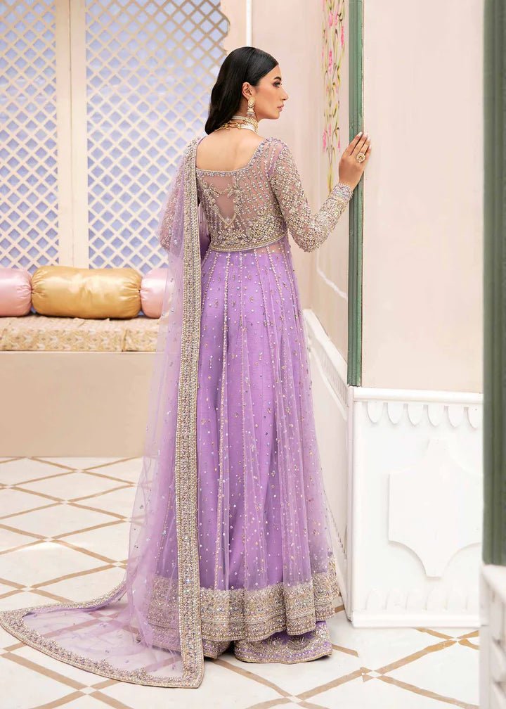 Model showcasing Kanwal Malik Vistas Of Jaipur '23 Mahima dress, enriching Pakistani wedding clothes online in the UK.