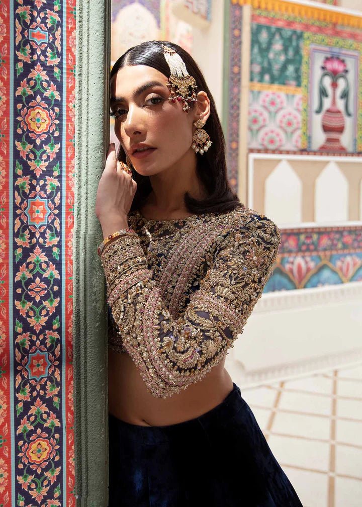 Model wearing Kanwal Malik Vistas Of Jaipur '23 Nandini dress, a stunning addition to Pakistani wedding attire online in the UK.