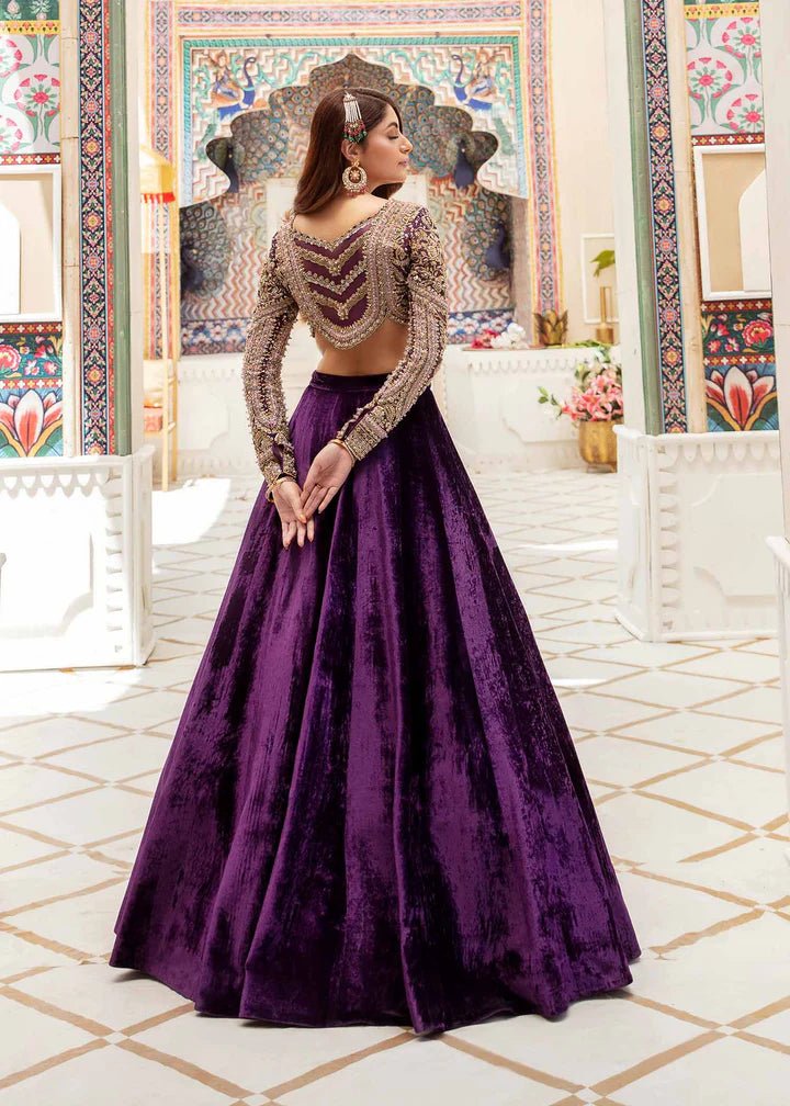 Model flaunting Kanwal Malik Vistas Of Jaipur '23 Nirmala dress, enhancing Pakistani wedding attire online in the UK.