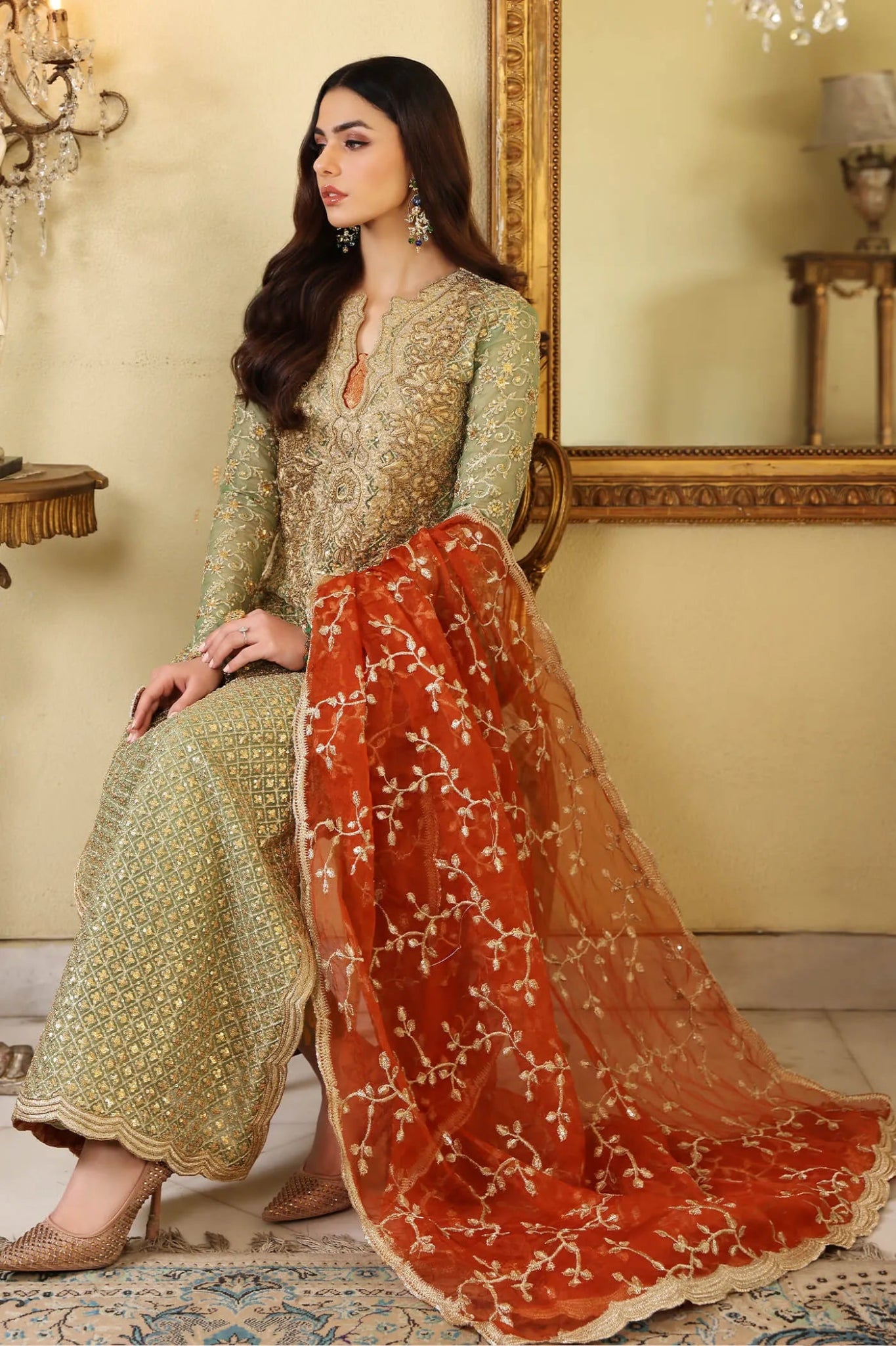 Musferah Saad | ENCHANTE Eid collection ‘24 | JADE ELEGANCE - Signature Labels