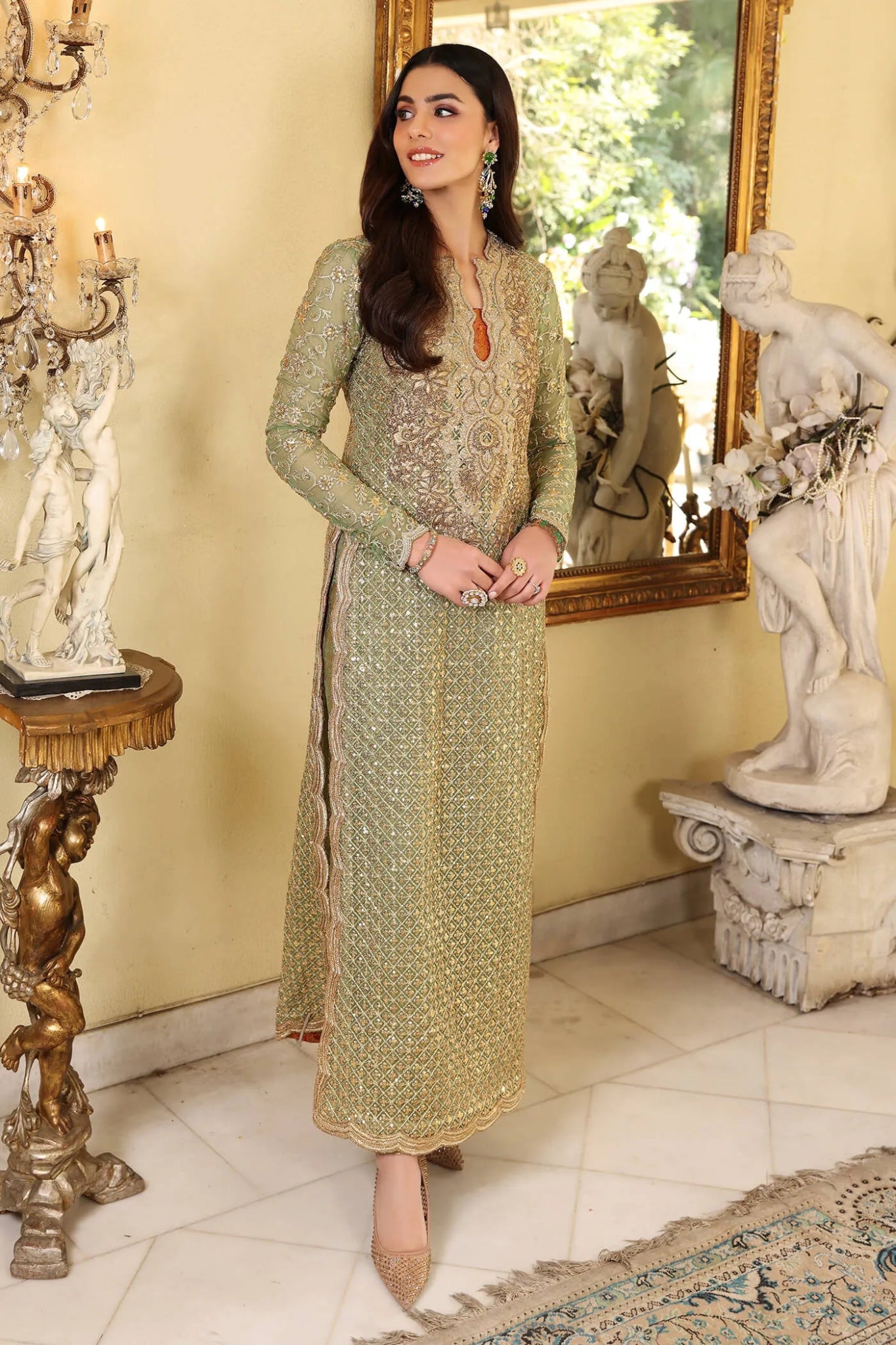 Musferah Saad | ENCHANTE Eid collection ‘24 | JADE ELEGANCE - Signature Labels