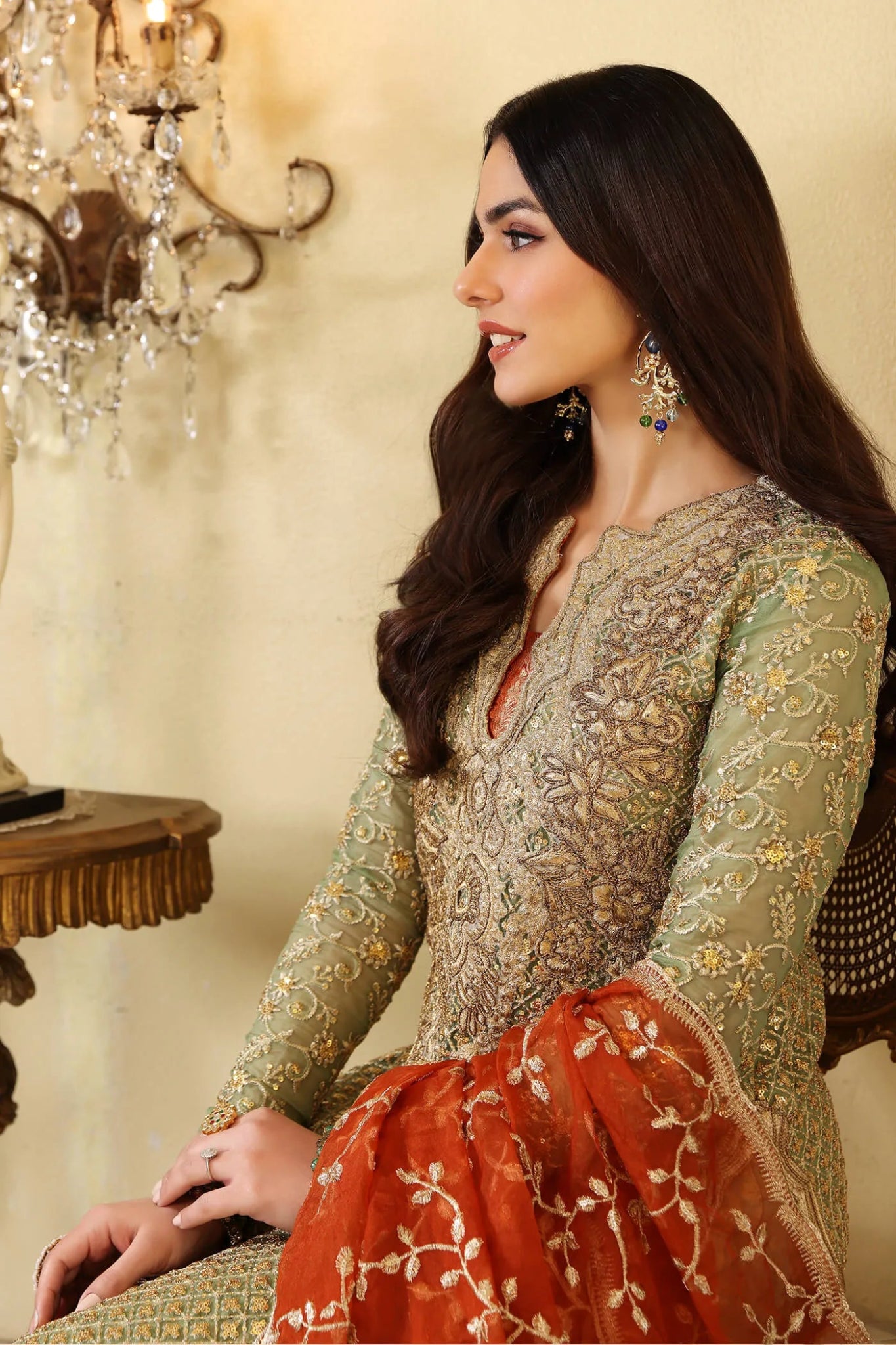 Musferah Saad | ENCHANTE Eid collection ‘24 | JADE ELEGANCE - Signature Labels