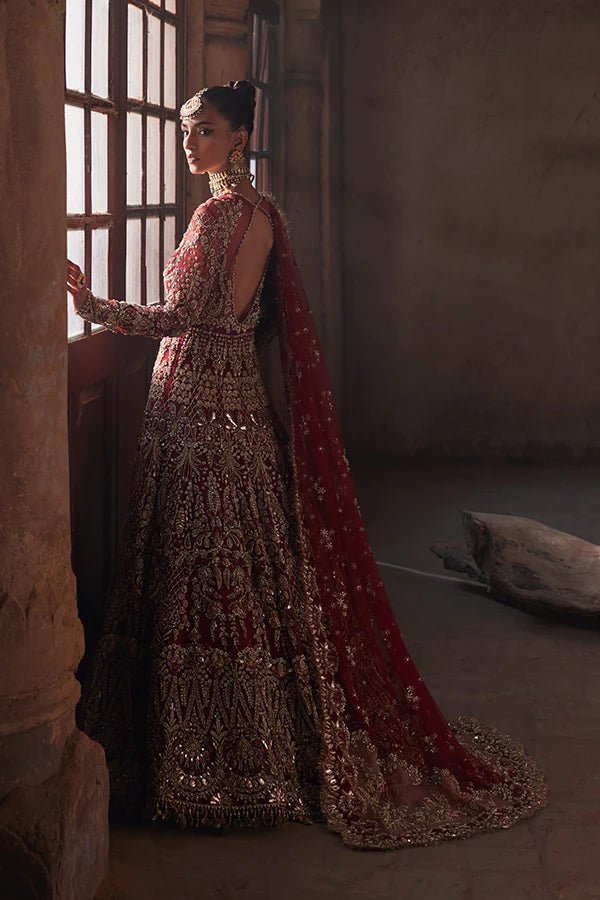 Model wearing Soraya IRIS Bridal dress, a stunning addition to Pakistani wedding clothes online in the UK.