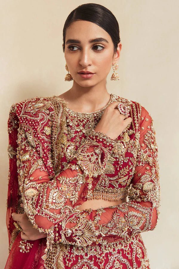 Model wearing Soraya AMBER Bridal dress, a luxurious choice for Pakistani wedding attire online in the UK.