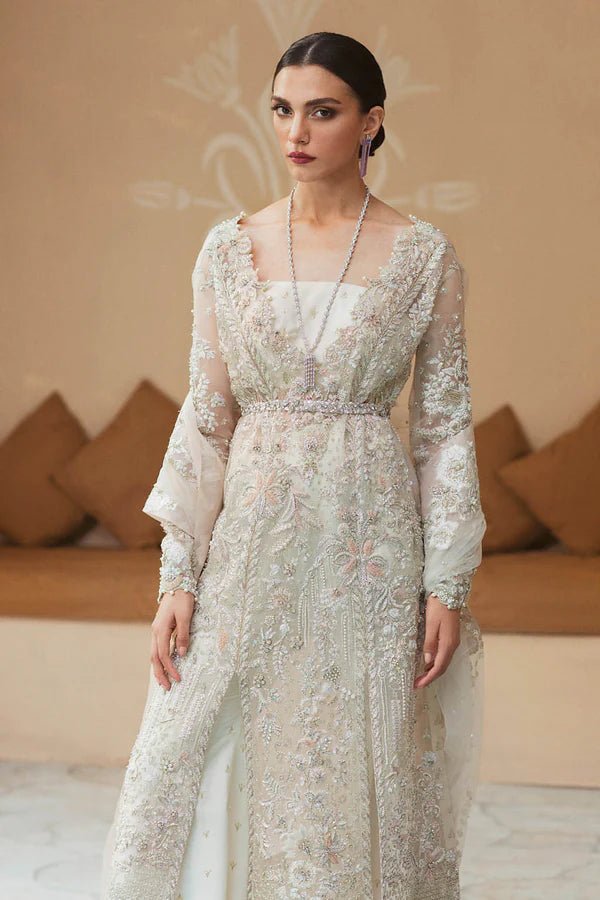 Model wearing Soraya ANYA Bridal dress, a chic choice for Pakistani wedding attire online in the UK.