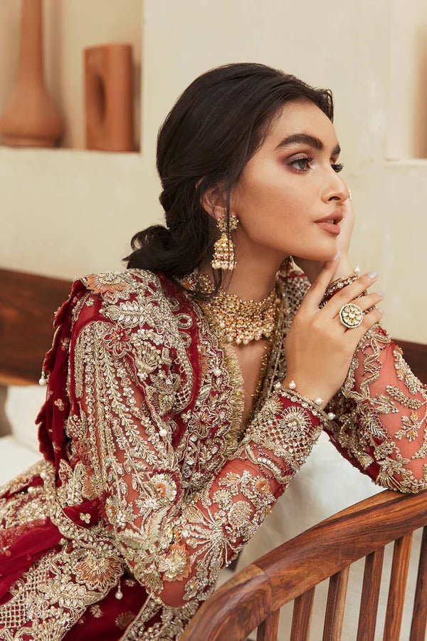 Model wearing Soraya DELICE Bridal dress, an elegant choice for Pakistani wedding attire online in the UK.