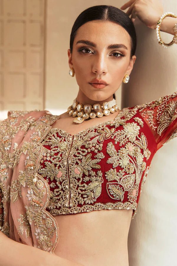 Model wearing Soraya ELAHEH Bridal dress, a timeless piece for Pakistani wedding attire online in the UK.