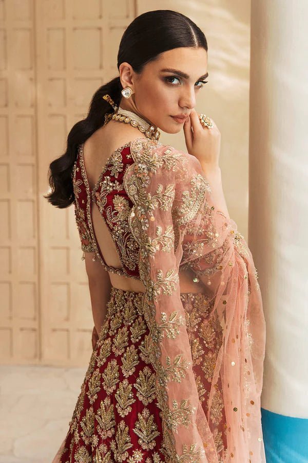 Model wearing Soraya ELAHEH Bridal dress, a timeless piece for Pakistani wedding attire online in the UK.